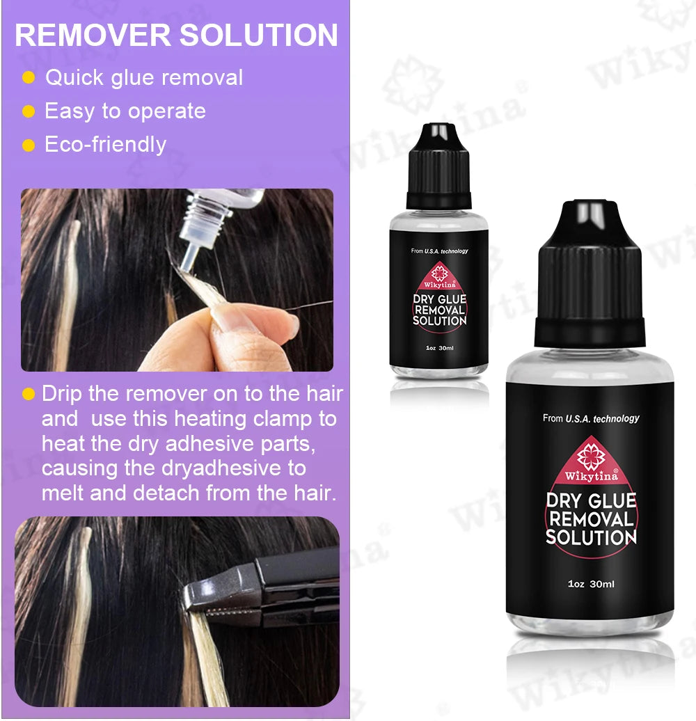 Wikytina V-Light UV Hair Extension Kit – Tools Set with UV Glue & Remover Machine, Premium Salon Styling Upgrade