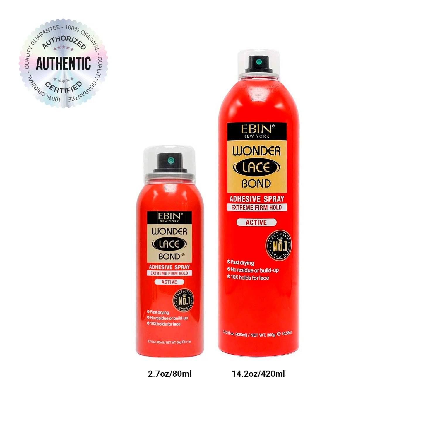Ebin New York Wonder Lace Bond Melting Spray – Extreme Firm, Sweat & Water-Resistant Hold