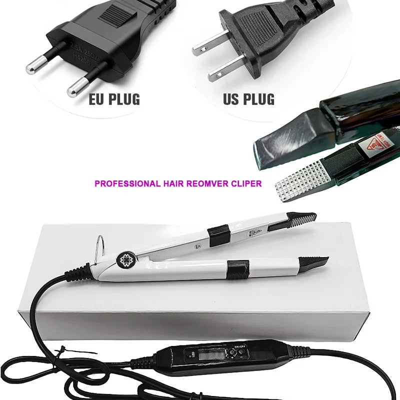 Advanced V-Light Hair Extensions Kit – Tape-In Extensions with UV Machine & Glue for Seamless, Professional Salon Use