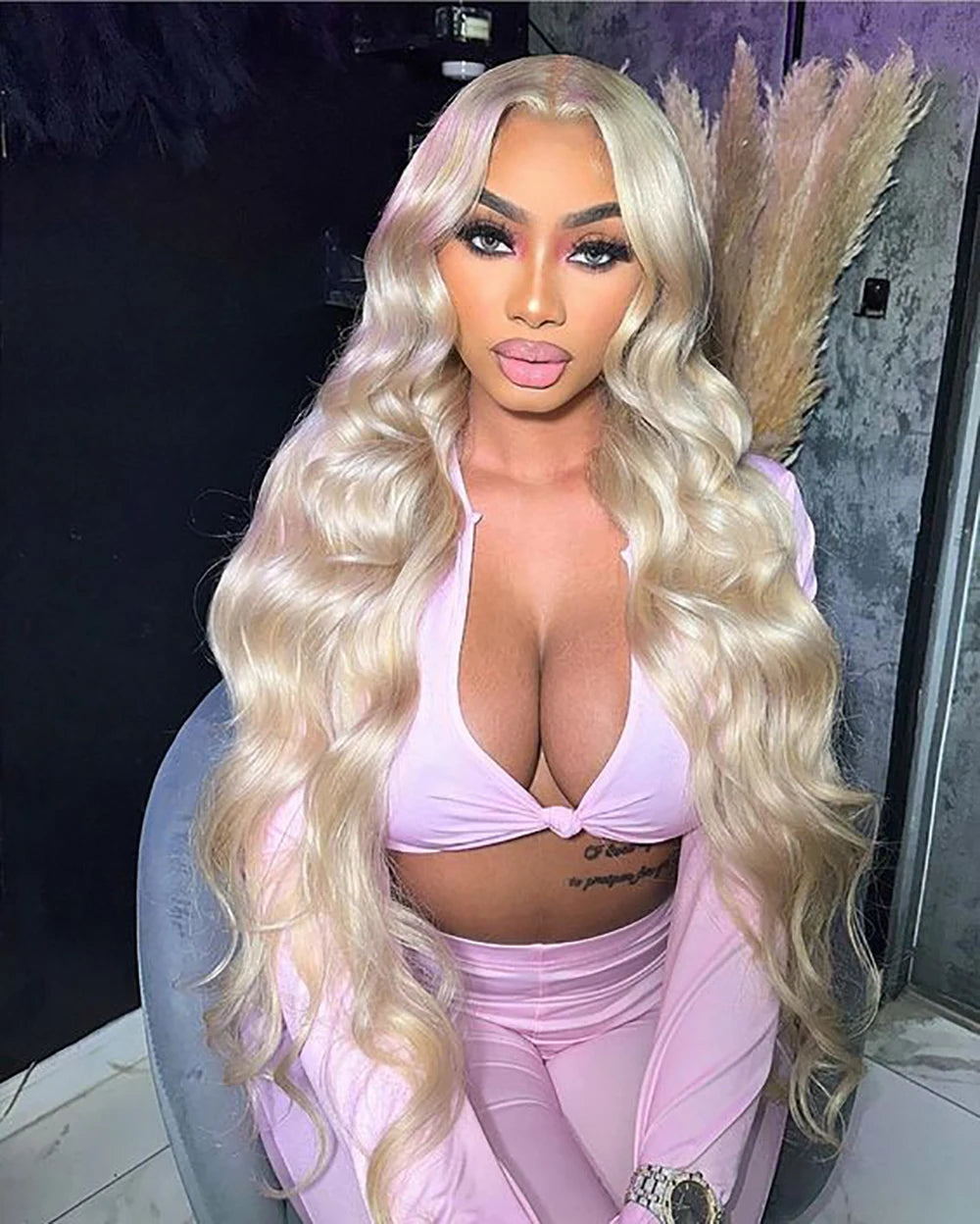 36–40" 613 Honey Blonde Body Wave Wig – 250% Density, 13x6/13x4 HD Lace Front Human Hair