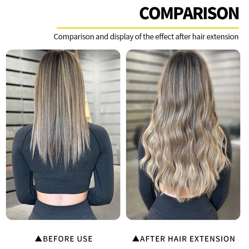 UV Light Hair Extension Kit – Professional Portable Set with UV Glue & Tools for Salon or Home Beauty Use