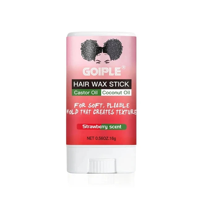 GOIPLE Edge Control Gel Set – Strong Hold 4C Pomade, Hair Wax Stick, Frizz Tamer with Brush & Band