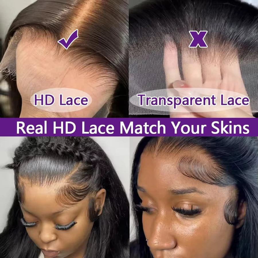 40" Bone Straight Lace Front Wig – 13x4 HD Lace Frontal, Full Lace Human Hair