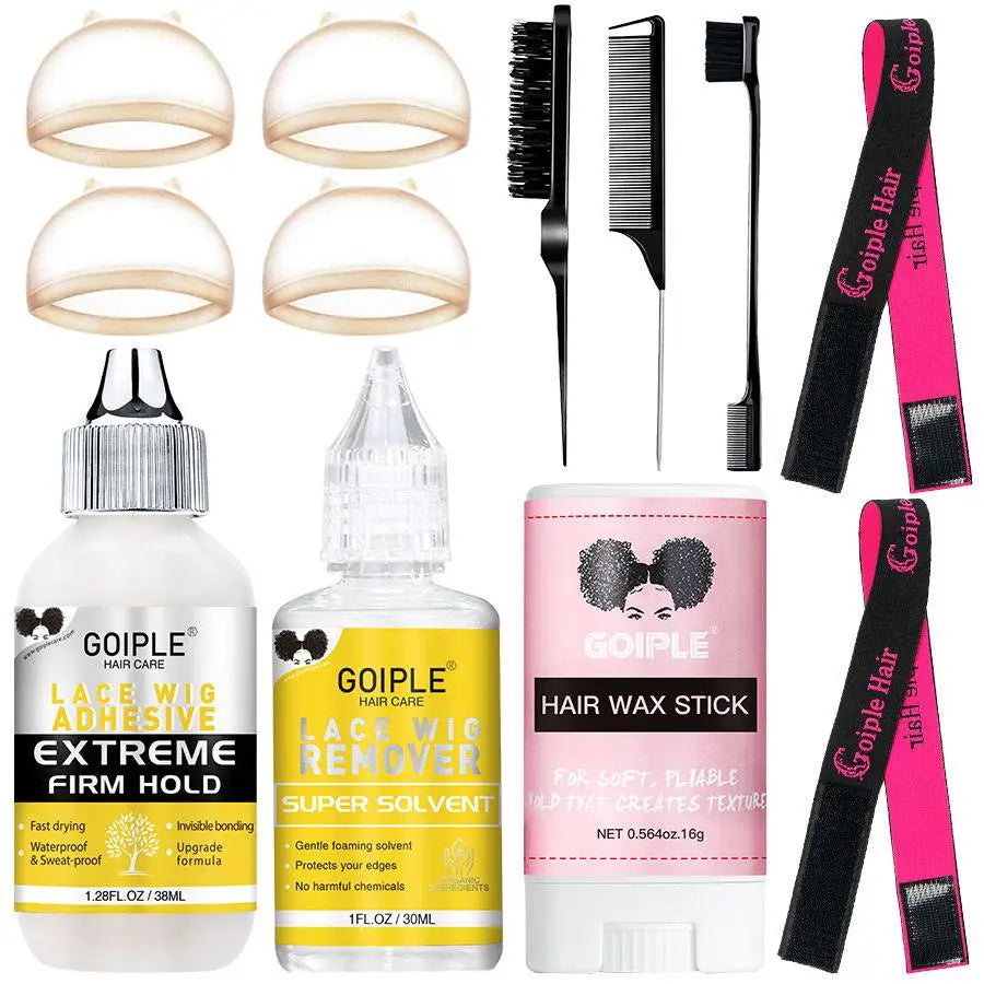 Lace Melting Spray – Glue-Less Invisible Wig Adhesive, Waterproof Extra Hold with Toupee Wax Stick Gel