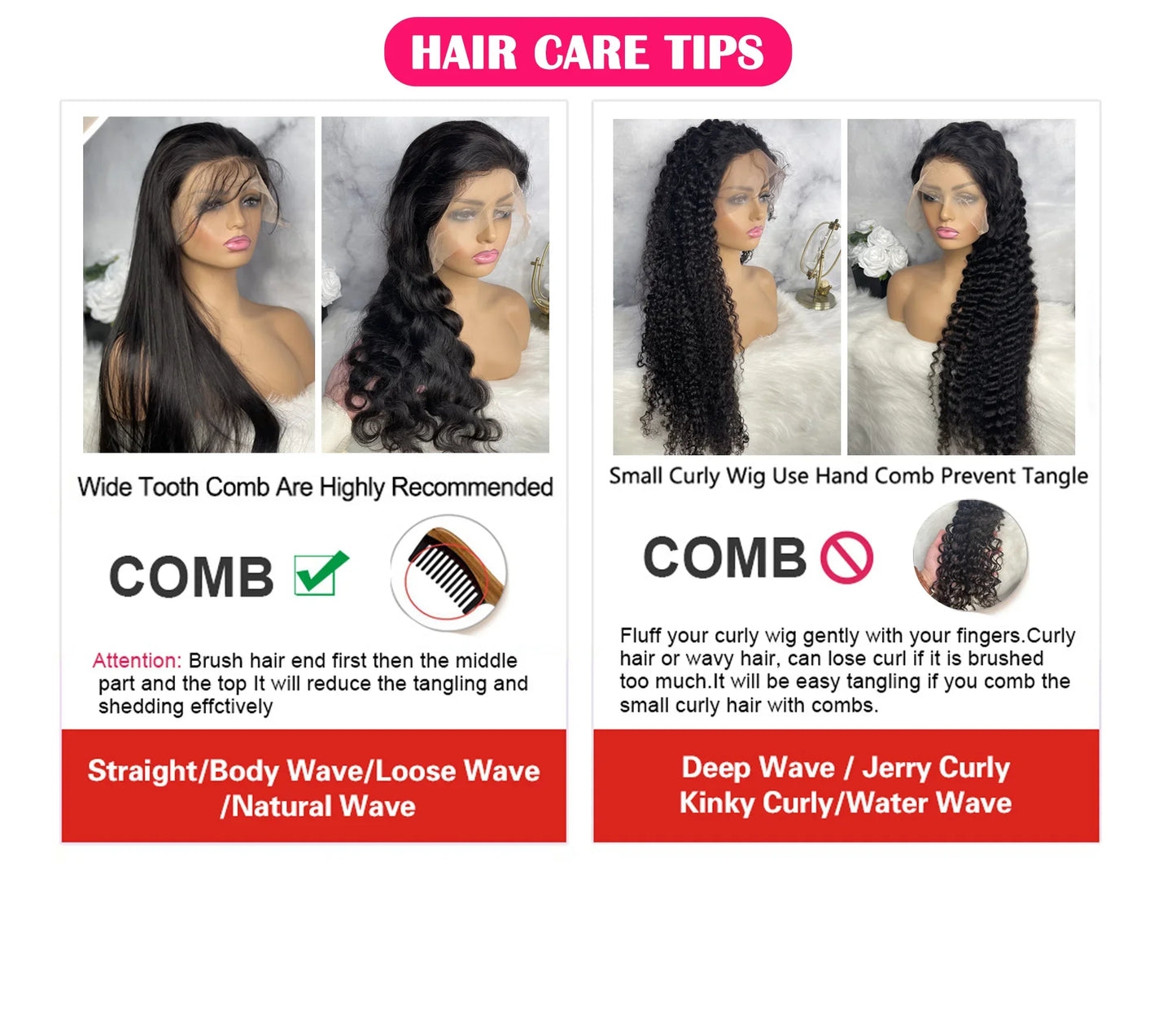 Chocolate Brown Deep Wave Wig – 13x6/13x4 HD Lace Front, Pre-Plucked Curly Human Hair