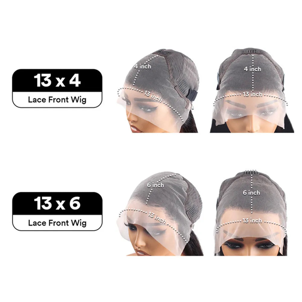 13x6 HD Transparent Body Wave Lace Front Wig – Colored Highlight 4/27 Blonde, Pre-Plucked Brazilian Human Hair