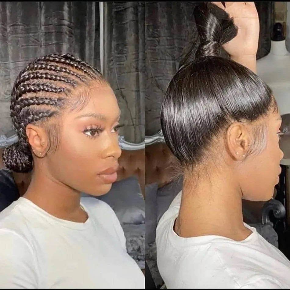 30–40" Straight 360 Full Lace Wig – 250% Density HD Lace Front, 13x4 Brazilian Human