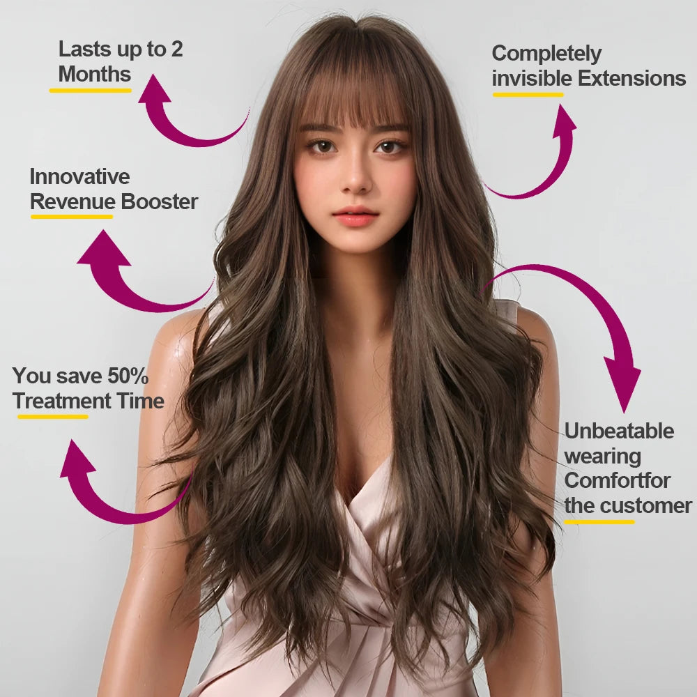 Advanced V-Light Hair Extension Tools Kit with UV Glue & Extension Machine – For Professional Salon and Home Use