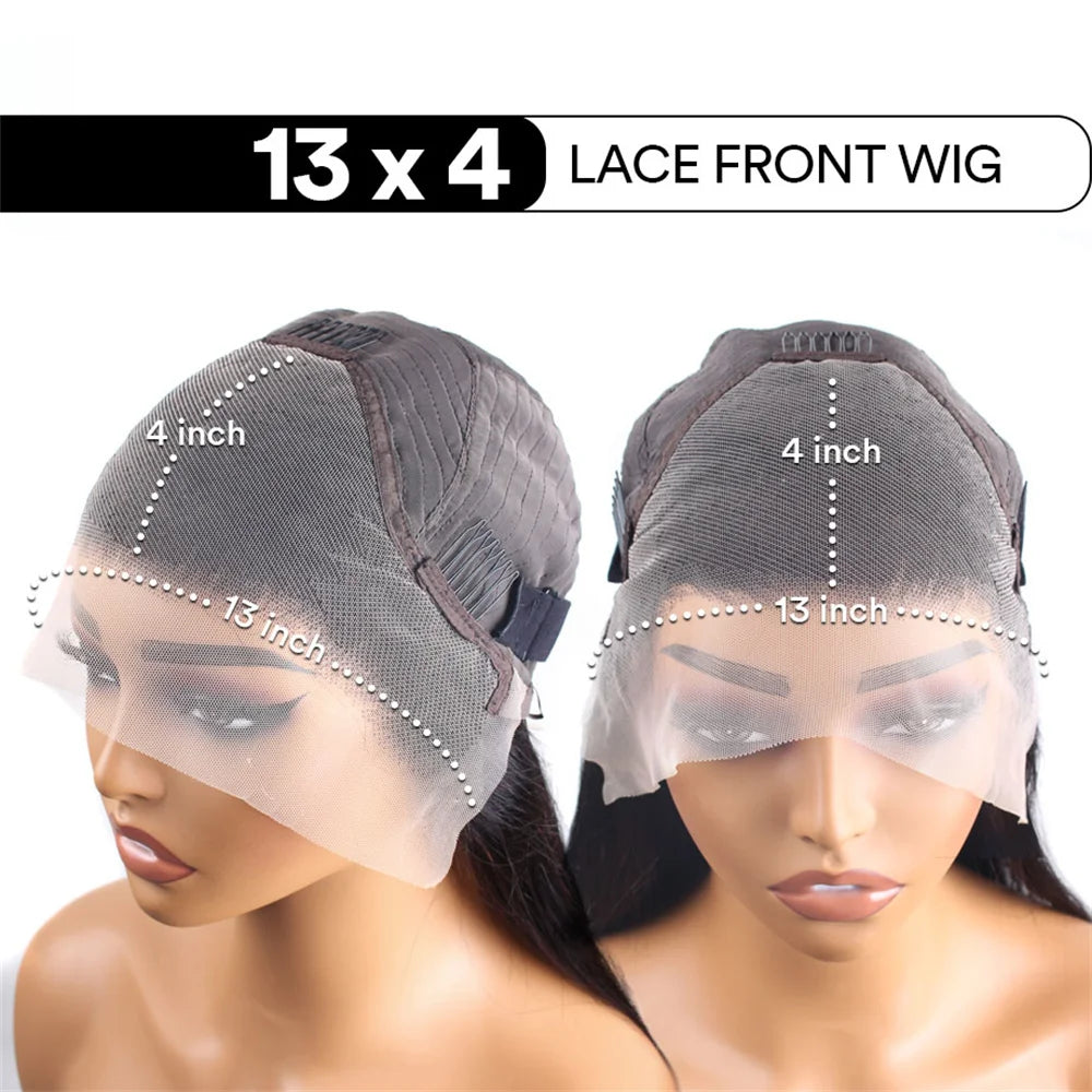 40" Bone Straight Lace Front Wig – 13x4 HD Lace Frontal, Full Lace Human Hair