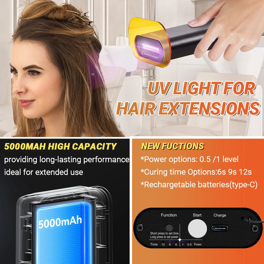 WIKYTINA Professional UV Light Hair Extension Kit