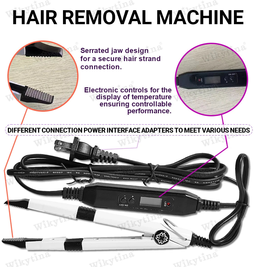 WIKYTINA Professional UV Light Hair Extension Kit