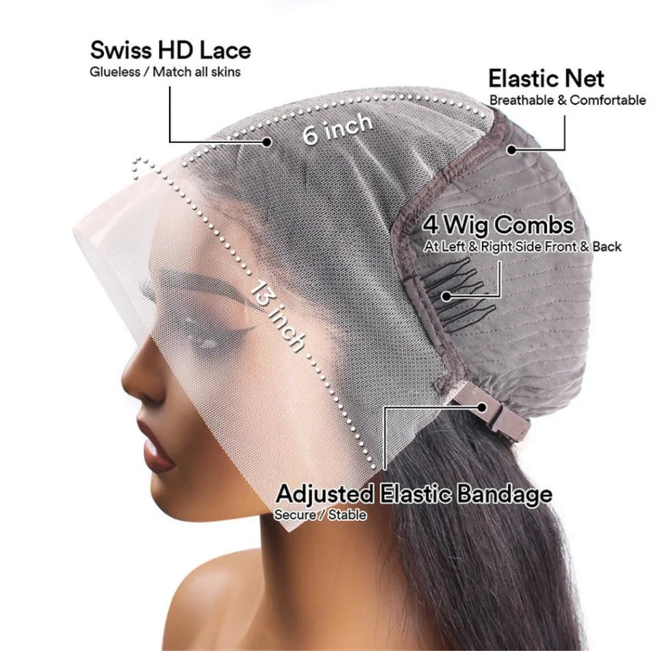 30–32" Pink Body Wave Wig – 13x6/13x4 HD Lace Front, 250% Density Brazilian Human Hair