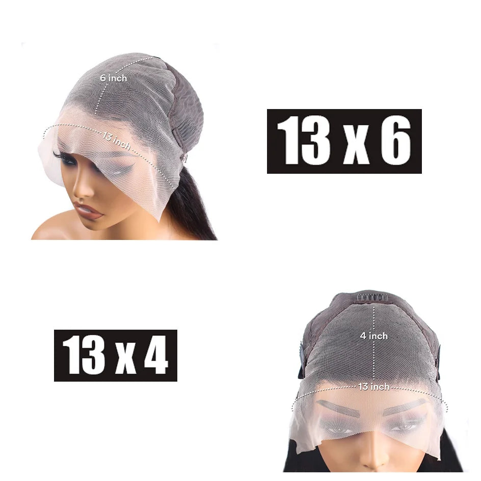 Varlea 200% Density 1B/30 Deep Wave Wig – 13x6 HD Lace Frontal, Water Wave & 13x4 Highlight Human Hair