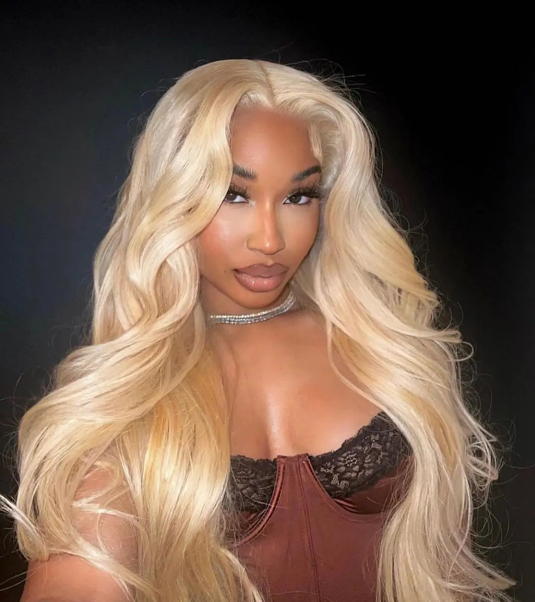 36–40" 613 Honey Blonde Body Wave Wig – 250% Density, 13x6/13x4 HD Lace Front Human Hair