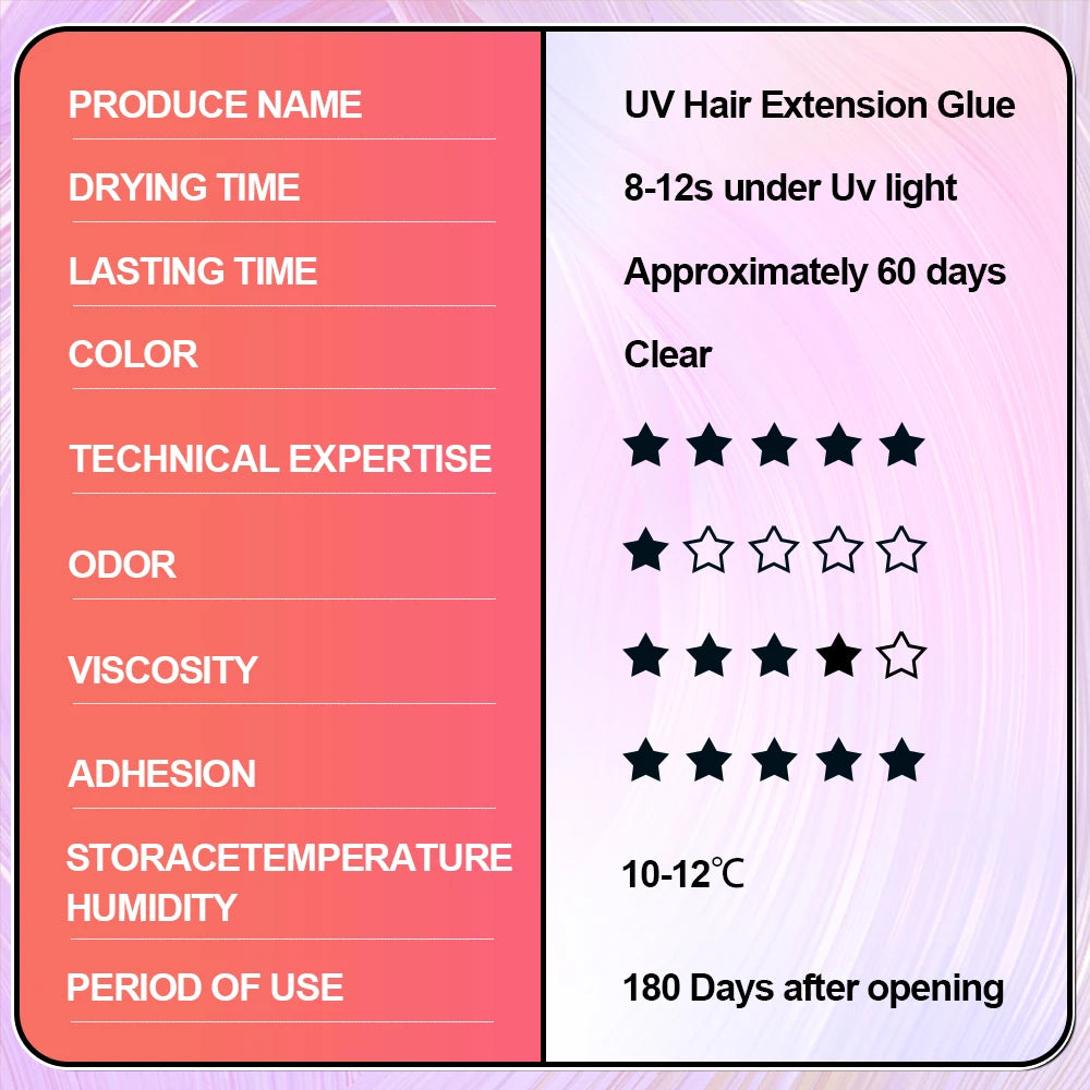 WIKYTINA Professional UV Light Hair Extension Kit