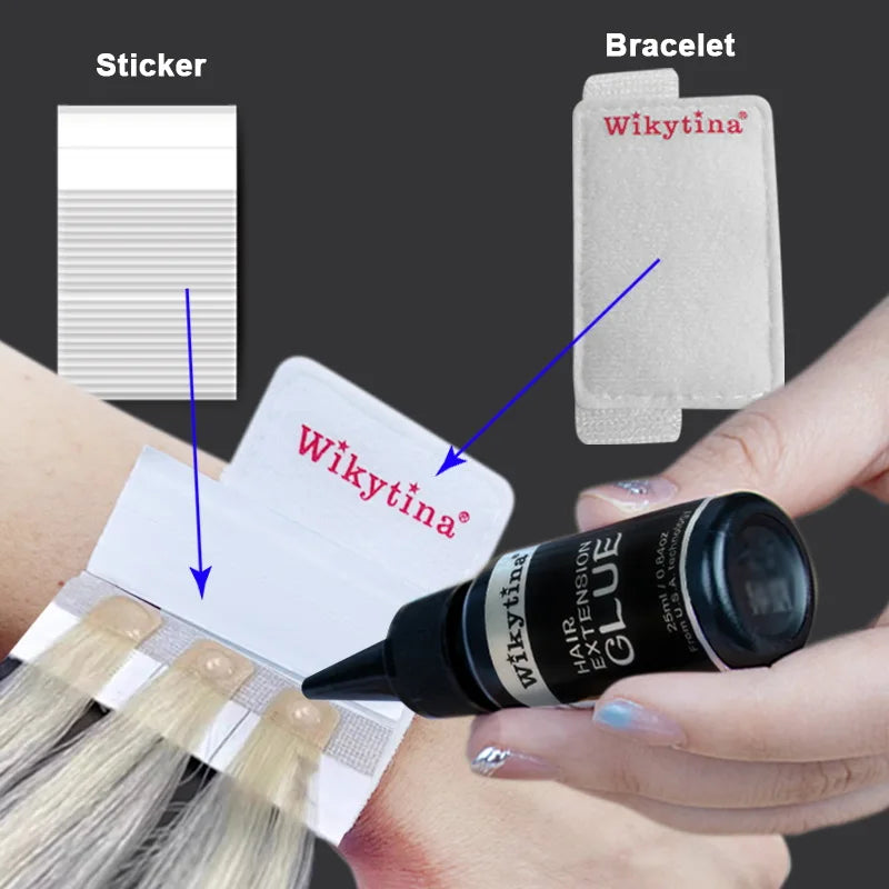 UV Hair Extension Glue Kit – V Light Technology Tools Set for Fast Salon Hair Grafting & Wig Connection