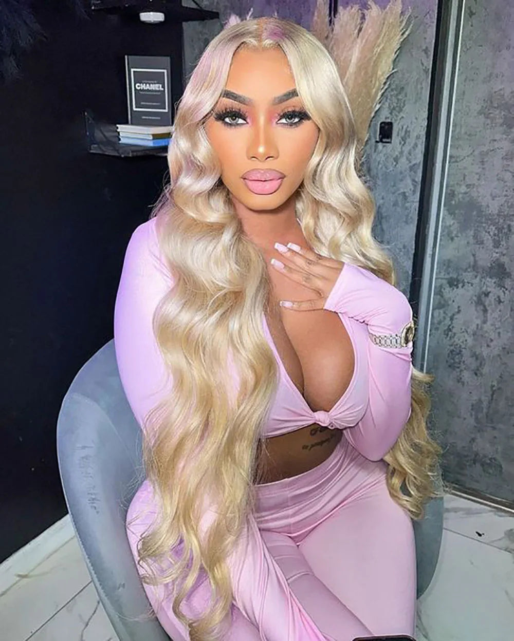 36–40" 613 Honey Blonde Body Wave Wig – 250% Density, 13x6/13x4 HD Lace Front Human Hair