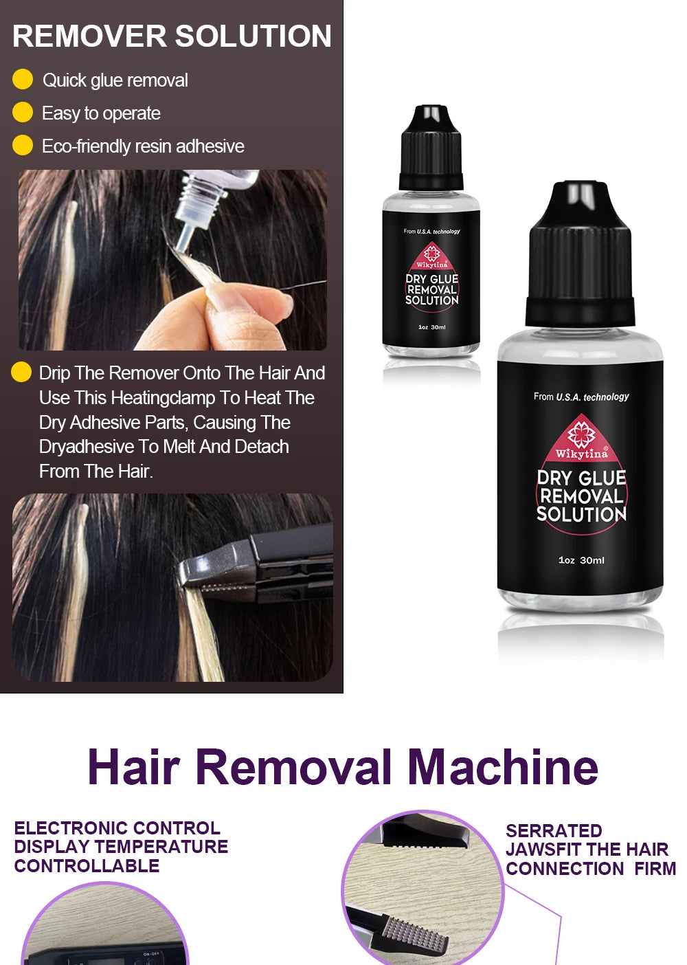 Advanced V-Light Hair Extension Tools Kit with UV Glue & Extension Machine – For Professional Salon and Home Use