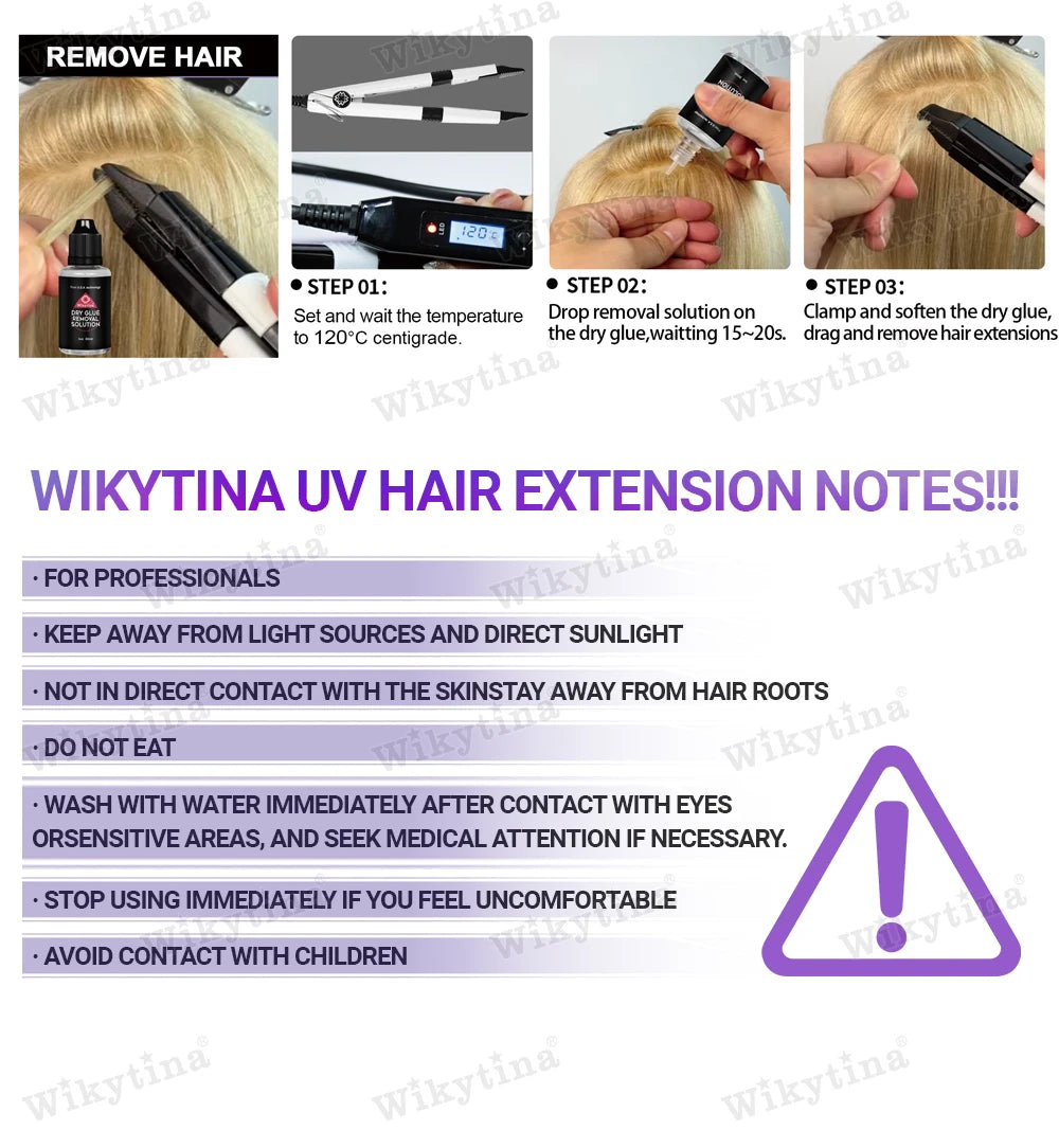 WIKYTINA Professional UV Light Hair Extension Kit