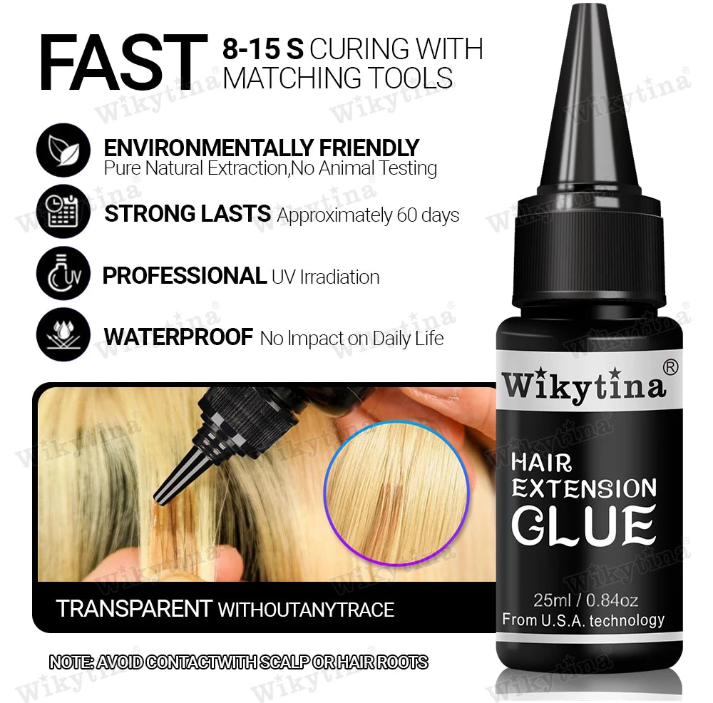 WIKYTINA Professional UV Light Hair Extension Kit