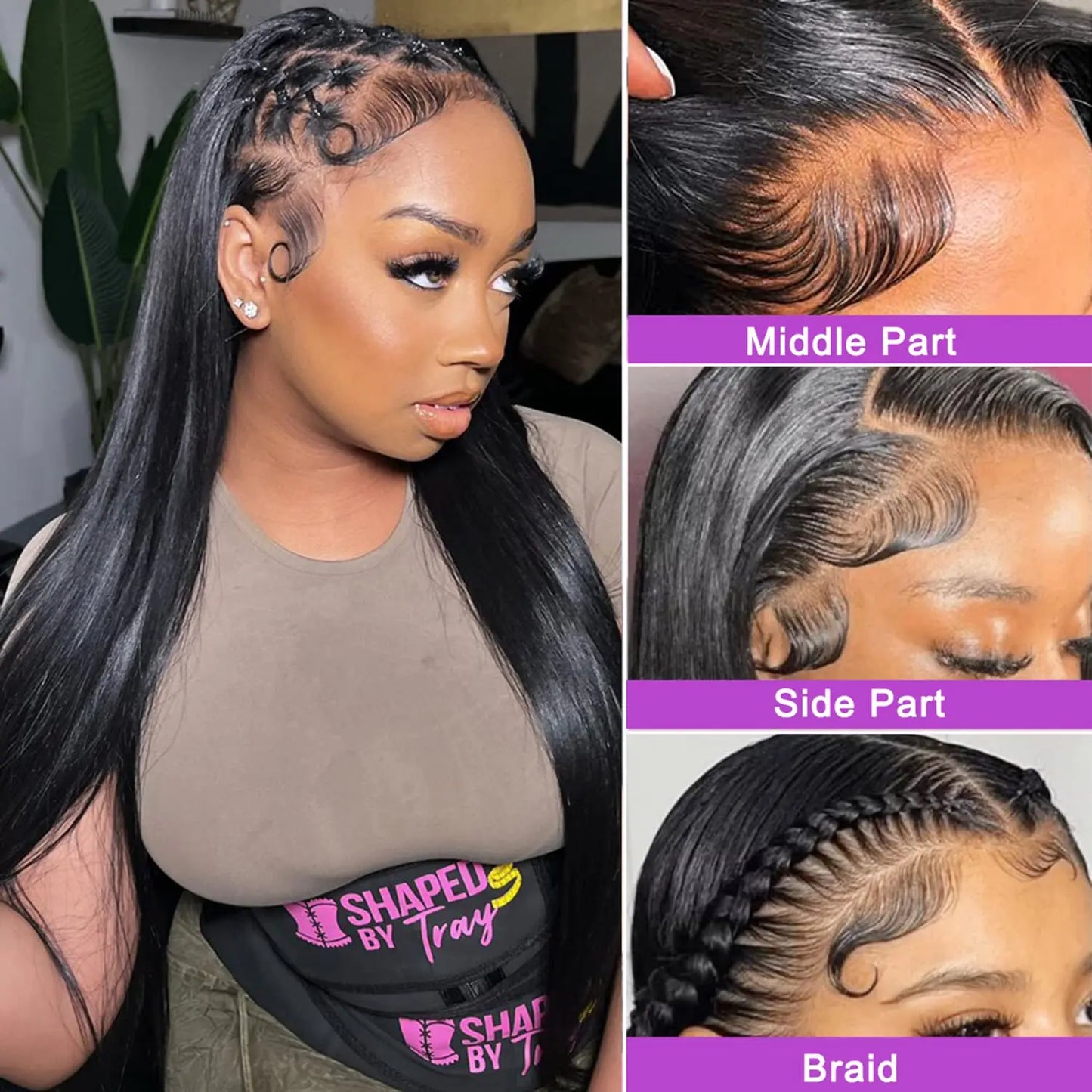 40" Bone Straight Lace Front Wig – 13x4 HD Lace Frontal, Full Lace Human Hair