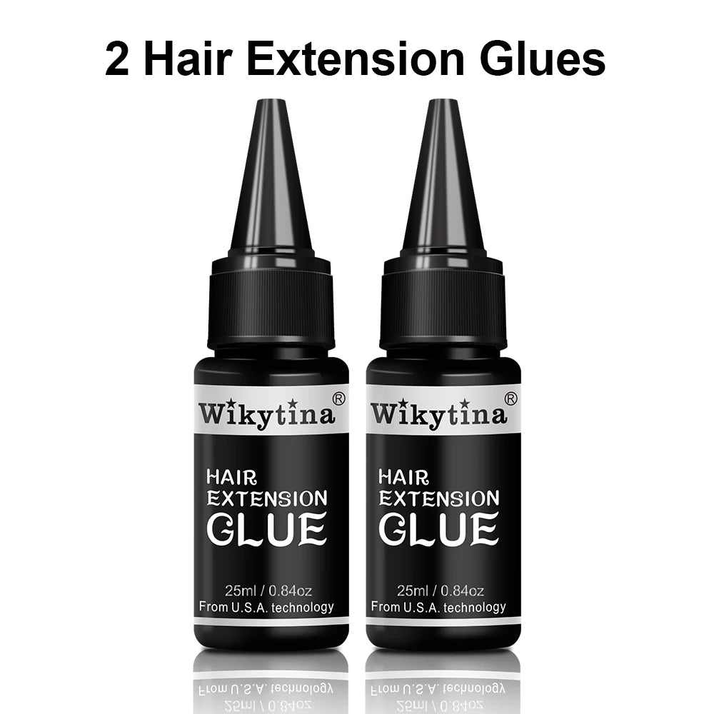 2025 UV Light Hair Extension Kit – V-Light Tools with Glue & Curing Lighter for Professional Salon or At-Home Extensions