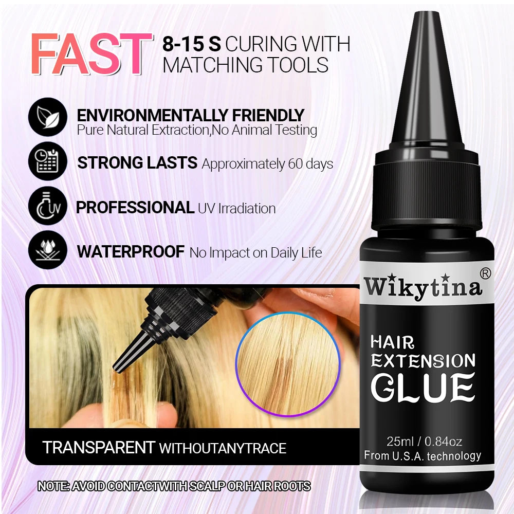 WIKYTINA Professional UV Light Hair Extension Kit