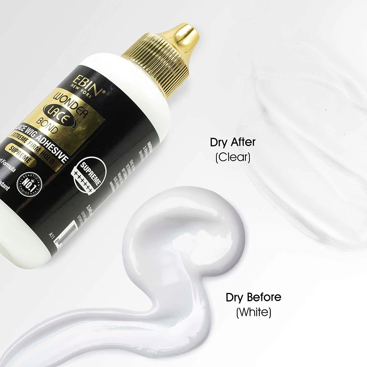 Ebin New York Wonder Lace Bond – Ultra Strong 1.15oz Wig Adhesive for Extreme Hold, All-Day Wear