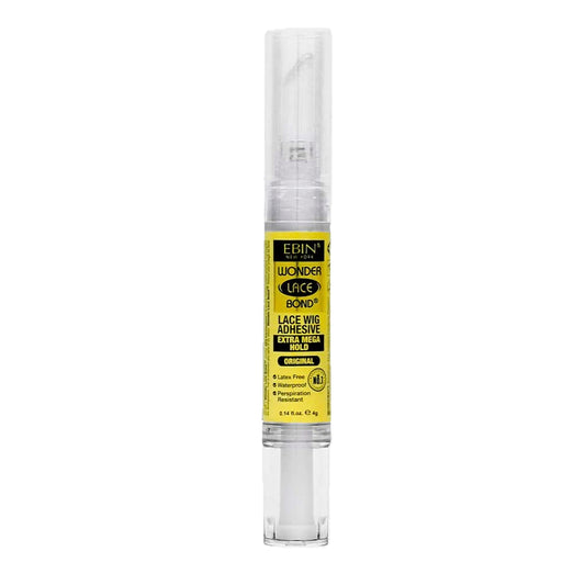 Ebin New York Wonder Lace Bond – Silicone Pen Wig Adhesive 0.14oz/4g, Easy Application for Travel & Touch-Ups