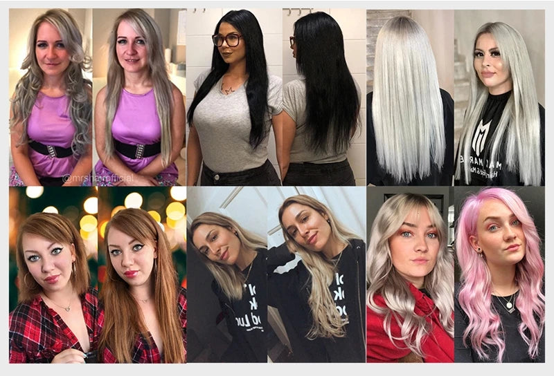 MRSHAIR Mini Tape-In Hair Extensions – 3x0.8cm Invisible Human Hair, 10pcs Pack