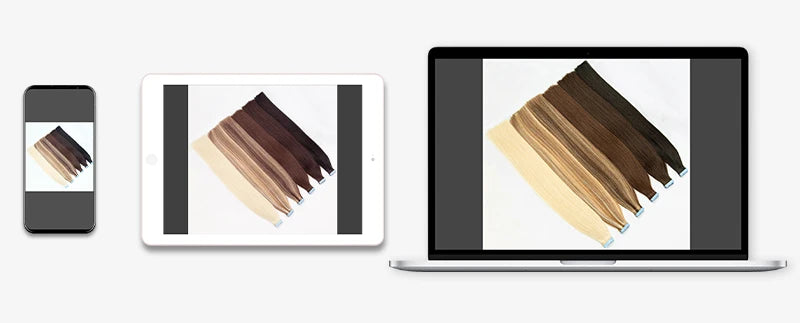 MRSHAIR Mini Tape-In Hair Extensions – 3x0.8cm Invisible Human Hair, 10pcs Pack