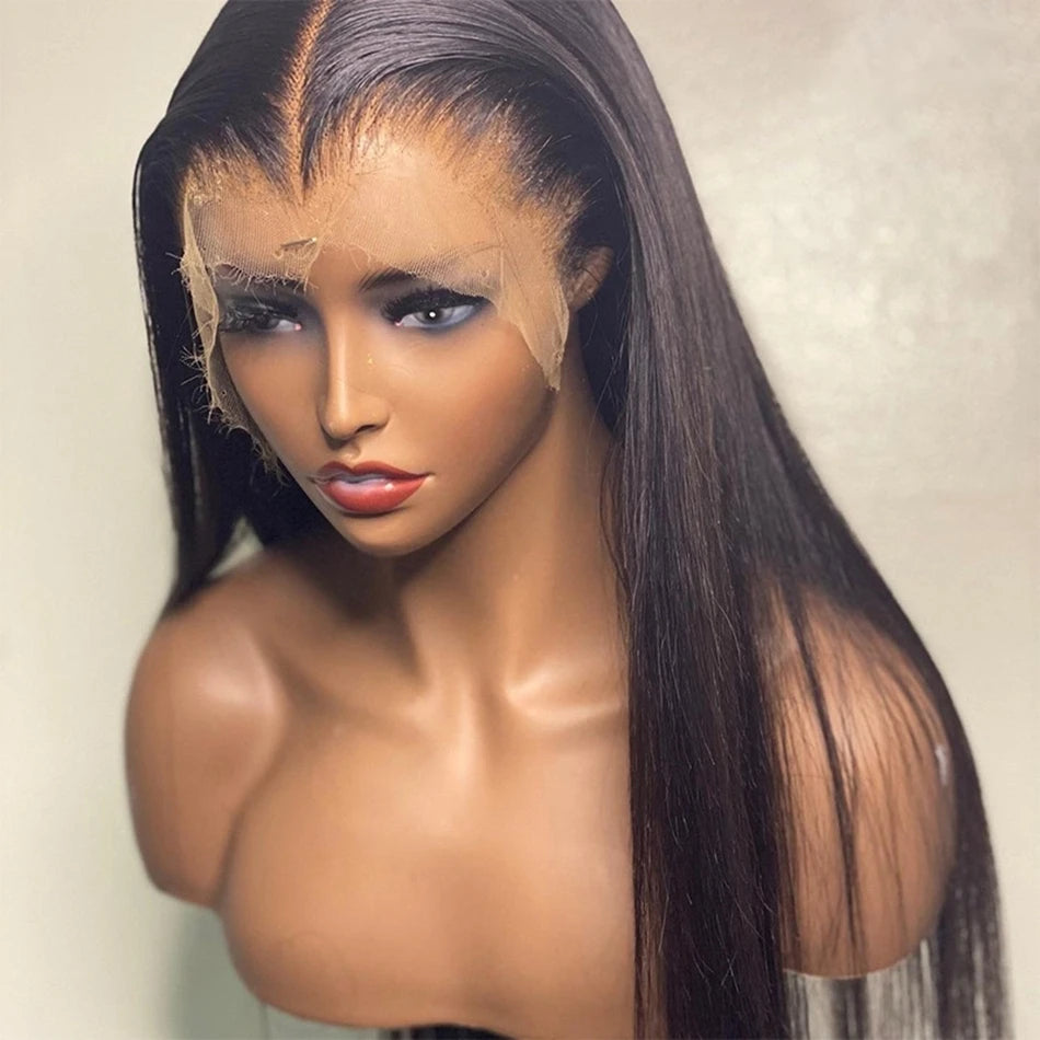 Bone Straight Lace Wig – 13x4 Frontal, 5x5 Glueless Invisi-Drawstring, 360 Full Lace Human Hair