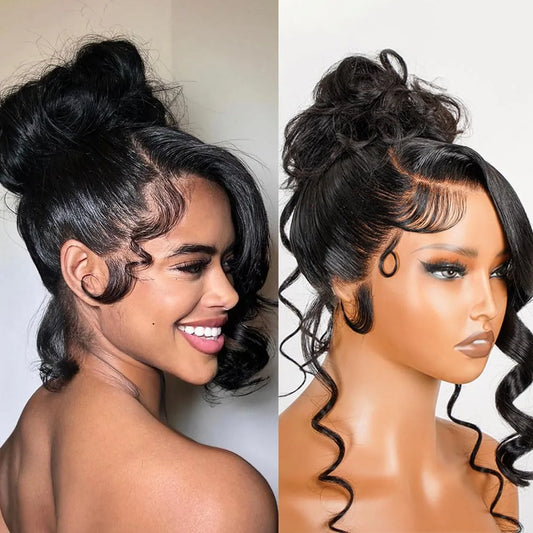 Hidden Strap Body Wave 360 HD Full Lace Wig – Pre-Plucked Glueless 12A Brazilian Virgin Hair with Drawstring