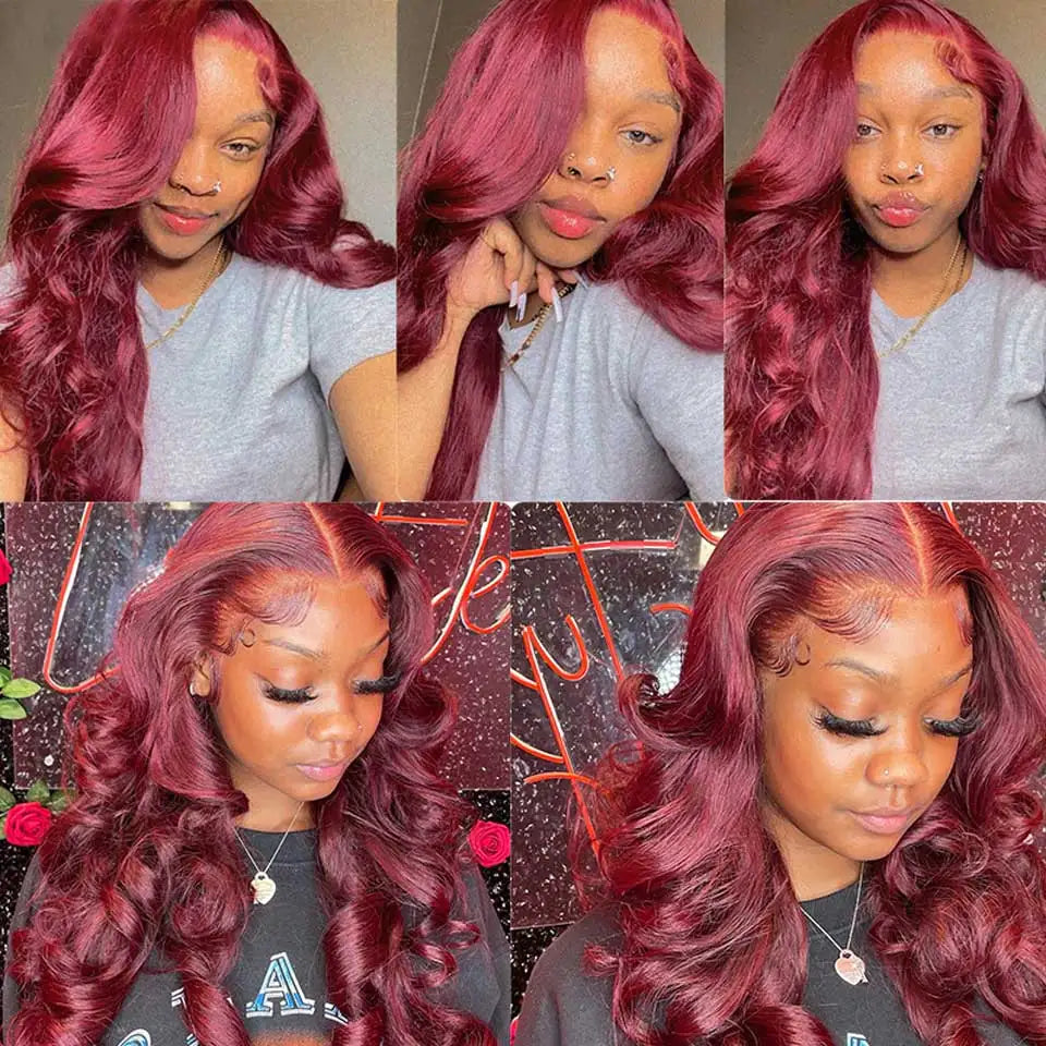 99J Burgundy Body Wave Wig – 13x6/13x4 HD Lace Front, 200–250% Density Human Hair          Formulează o solicitare către ChatGPT