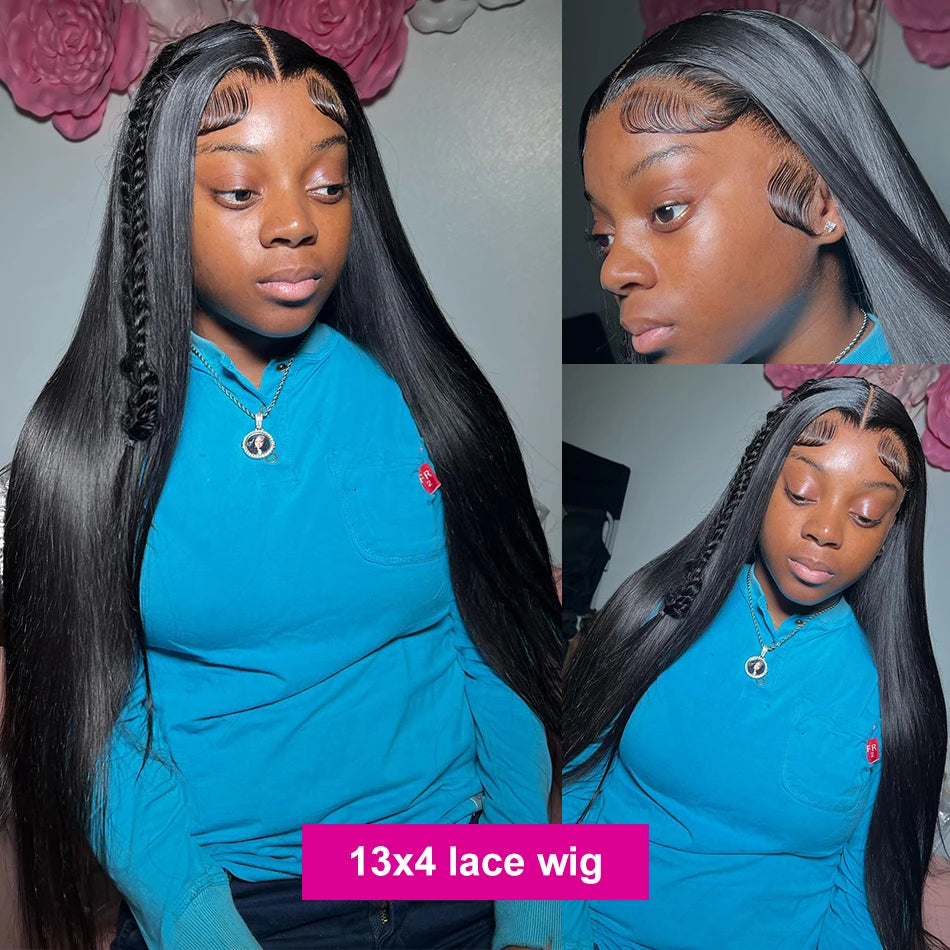 Bone Straight Lace Wig – 13x4 Frontal, 5x5 Glueless Invisi-Drawstring, 360 Full Lace Human Hair