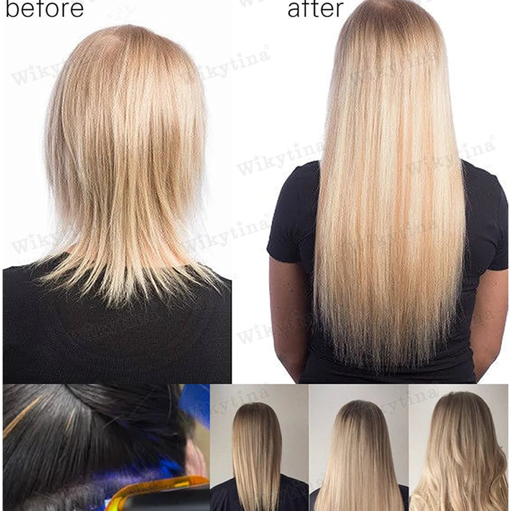 2025 UV Light Hair Extension Kit – V-Light Tools with Glue & Curing Lighter for Professional Salon or At-Home Extensions
