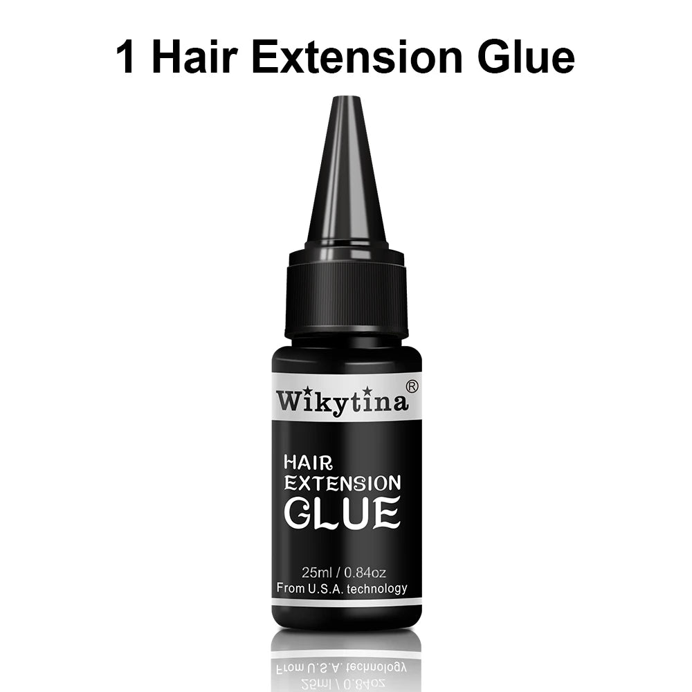 2025 UV Light Hair Extension Kit – V-Light Tools with Glue & Curing Lighter for Professional Salon or At-Home Extensions