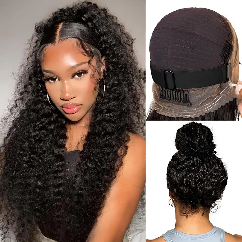 360 Deep Wave Lace Front Wig – Full Lace, 250% Density HD Human Hair Wig for Black Women