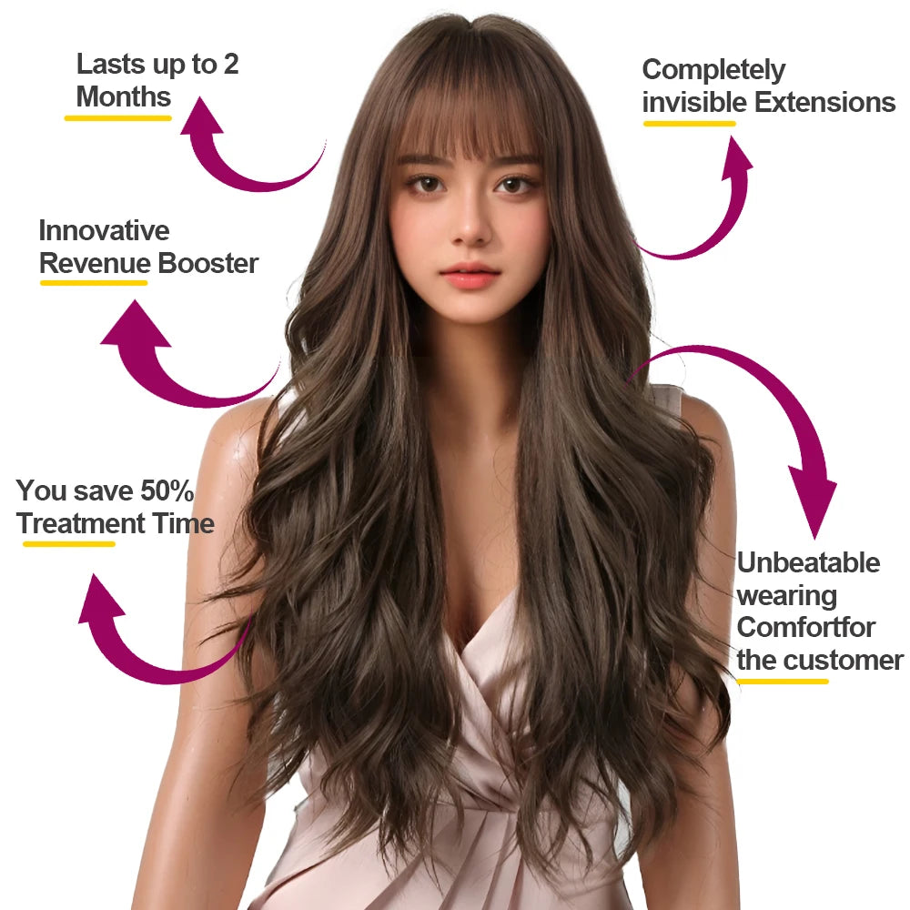 2025 UV Light Hair Extension Kit – V-Light Tools with Glue & Curing Lighter for Professional Salon or At-Home Extensions