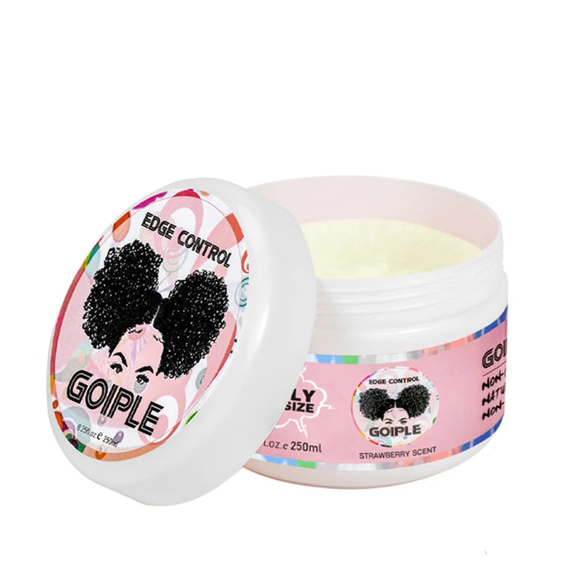 GOIPLE Edge Control Gel Non-greasy Smoother Back Broken Hair Finishing Cream Anti-Frizz Styling Fixative Wax 24 Hour Strong Hold