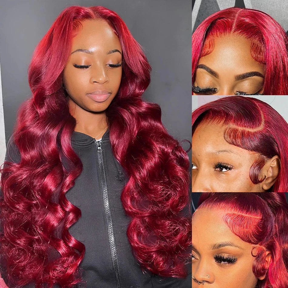 99J Burgundy Body Wave Wig – 13x6/13x4 HD Lace Front, 200–250% Density Human Hair          Formulează o solicitare către ChatGPT