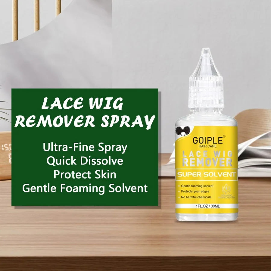 Lace Melting Spray – Glue-Less Invisible Wig Adhesive, Waterproof Extra Hold with Toupee Wax Stick Gel