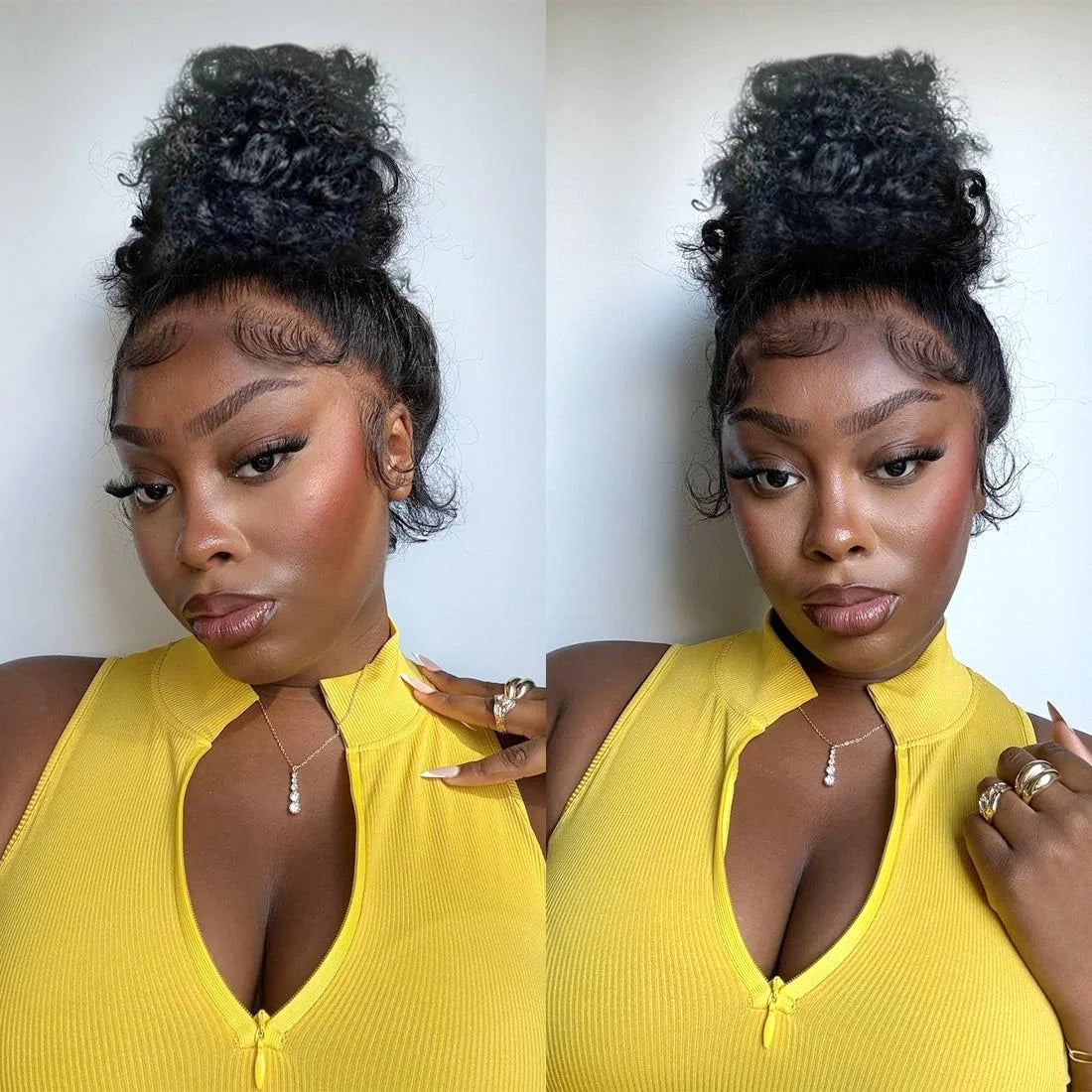 360 Deep Wave Lace Front Wig – Full Lace, 250% Density HD Human Hair Wig for Black Women