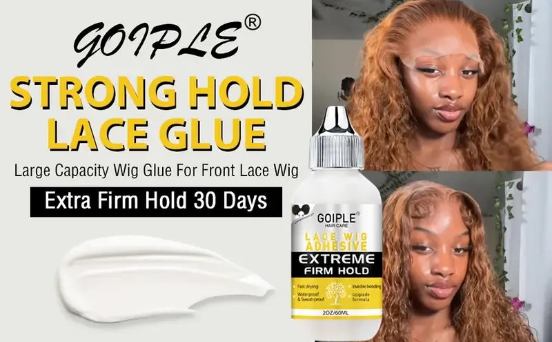 Lace Tint Mousse & Wig Glue Set – Waterproof, Extra Hold Adhesive Foam with Edge Control Hair Wax Stick