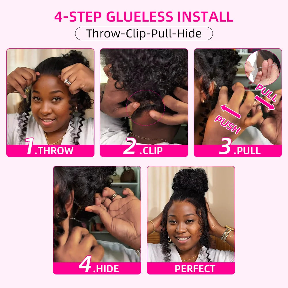 360 Invisi-Strap Glueless Full Lace Wig – HD Straight, 13x4 Pre-Plucked