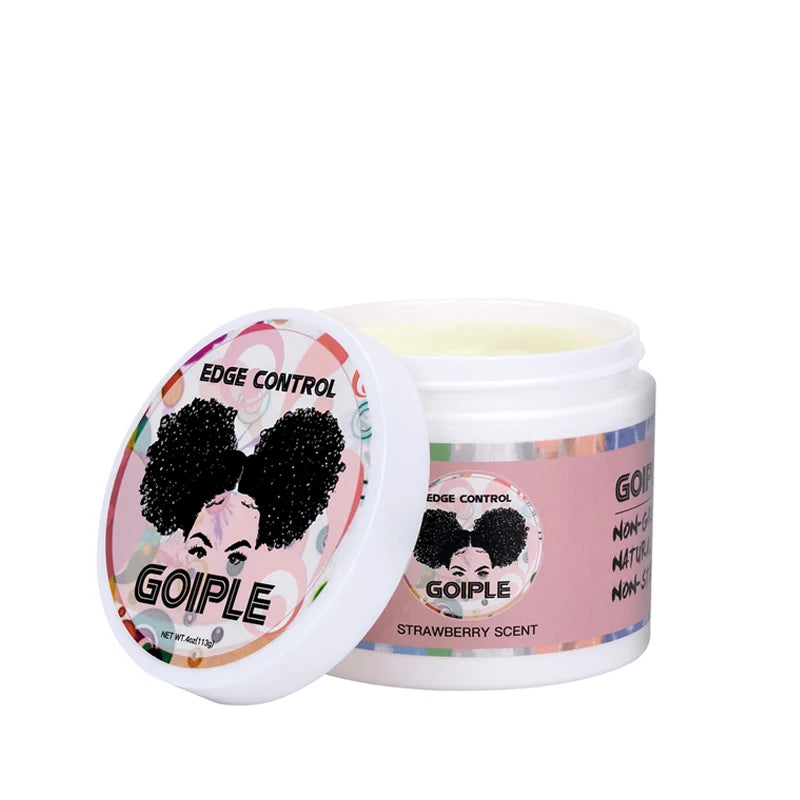 GOIPLE Edge Control Gel Non-greasy Smoother Back Broken Hair Finishing Cream Anti-Frizz Styling Fixative Wax 24 Hour Strong Hold