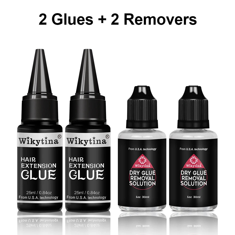 2025 UV Light Hair Extension Kit – V-Light Tools with Glue & Curing Lighter for Professional Salon or At-Home Extensions