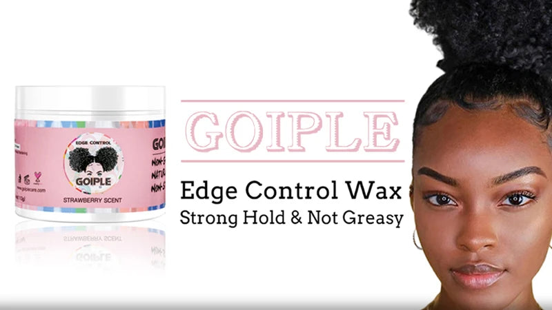 GOIPLE Edge Control Gel Non-greasy Smoother Back Broken Hair Finishing Cream Anti-Frizz Styling Fixative Wax 24 Hour Strong Hold