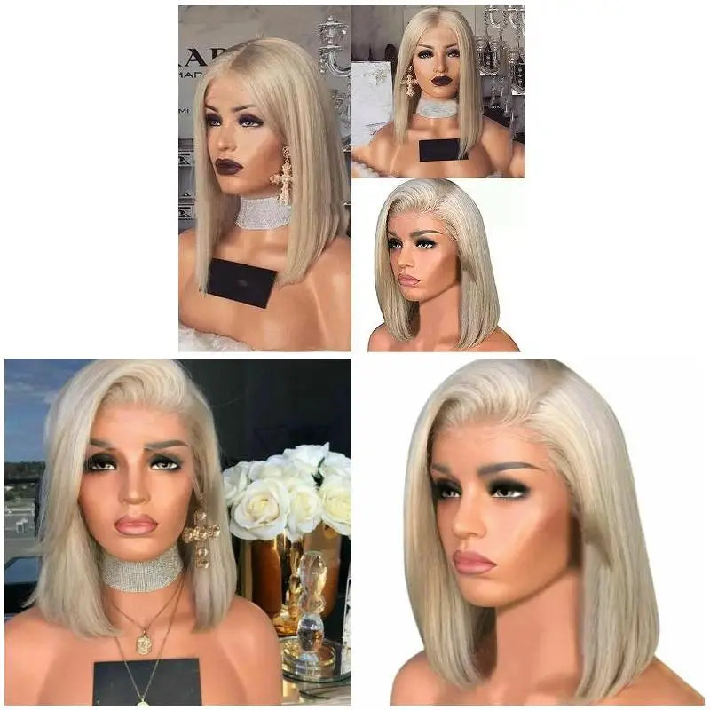 Short Straight Inverted Wig – Natural Look Synthetic Wig for Women, Party & Cosplay