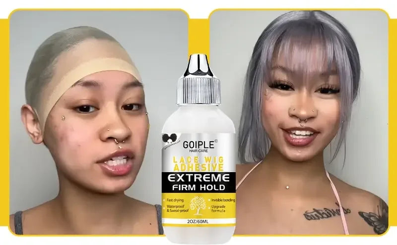 Lace Tint Mousse & Wig Glue Set – Waterproof, Extra Hold Adhesive Foam with Edge Control Hair Wax Stick